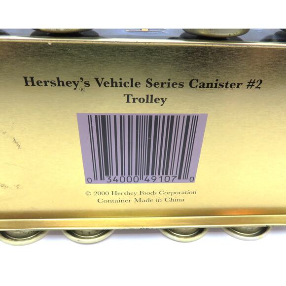Hershey’s Collectible Vehicle Series Tin Canister #2 Trolley Transit Co. 2000 - Picture 10 of 11